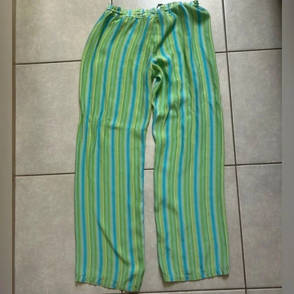 Victoria’s Secret striped silk pants - Picture 5 of 7